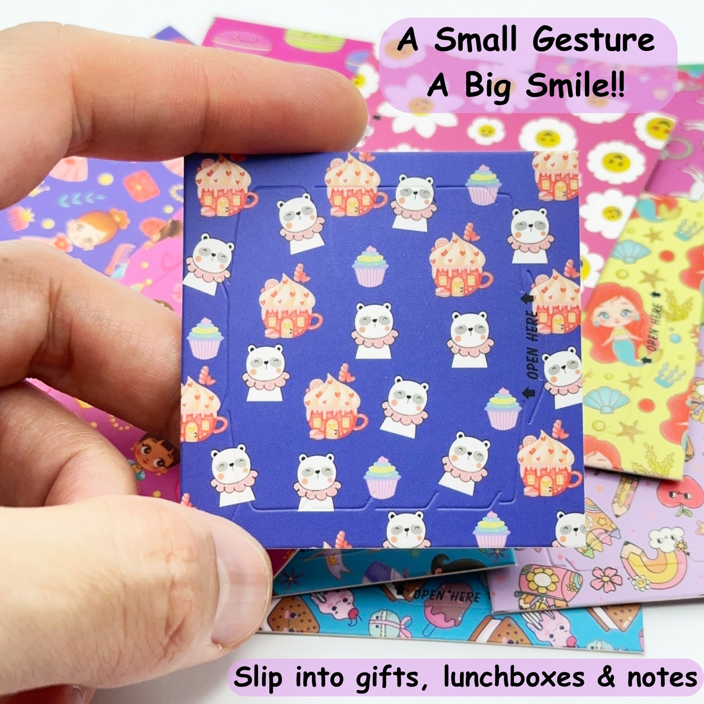 My Bestie Pop-Open Cards - 30 Pocket-Size Friendship Messages in a Cute Pink Mermaid Gift Box | Thoughtful Notes for Kids, Teens & Friends | Positive Affirmation & Friendship Gift